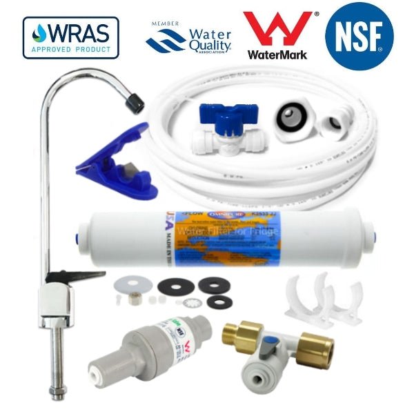Omnipure K2540 - JJ Undersink Kit Set - PLV, JG ADV10, Faucet, Hose Kit - WATER FILTER DISTRIBUTORS