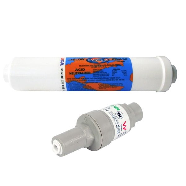 Omnipure K2548BB Inline Calcite 10 x 2 1/4 Tube Filter PLV FMP 350 - WATER FILTER DISTRIBUTORS