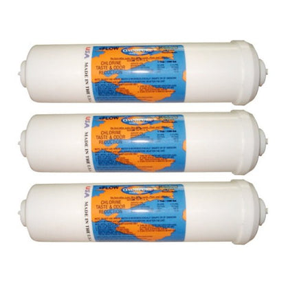 Omnipure K5520 JJ 1/4" QC Straight Carbon Block Inline Filter - WATER FILTER DISTRIBUTORS