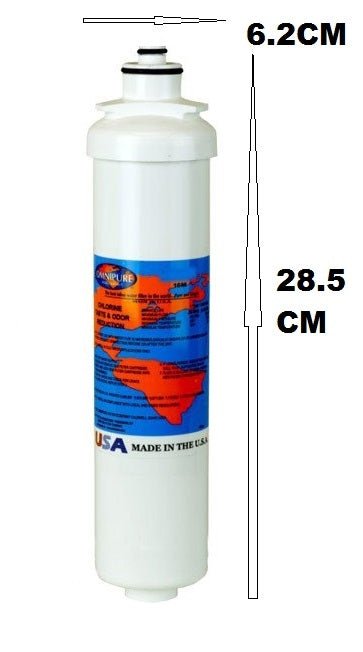 Omnipure L5520 Water Filter 1 Mic Cyst Reduction + Valve Head 1/4" Quick Fit - WATER FILTER DISTRIBUTORS