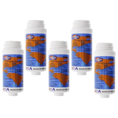 Omnipure Q Series filter 2.5 X 6" granular activated carbon with polyphosphate - WATER FILTER DISTRIBUTORS