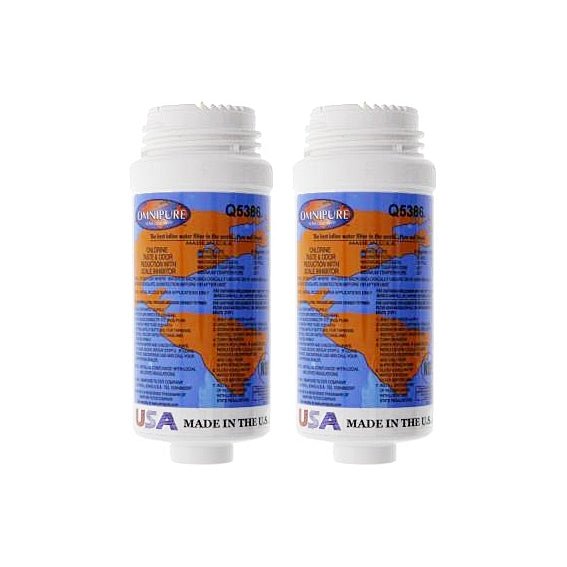 Omnipure Q Series filter 2.5 X 6" granular activated carbon with polyphosphate - WATER FILTER DISTRIBUTORS