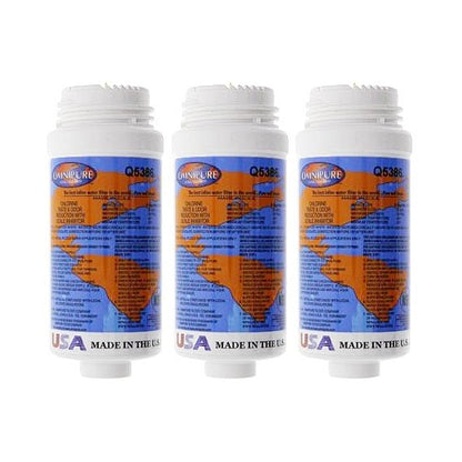 Omnipure Q Series filter 2.5 X 6" granular activated carbon with polyphosphate - WATER FILTER DISTRIBUTORS