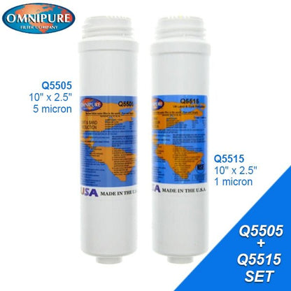 Omnipure Q5505 and Q5515 Carbon Block Filter Replacement Cartridge USA - WATER FILTER DISTRIBUTORS