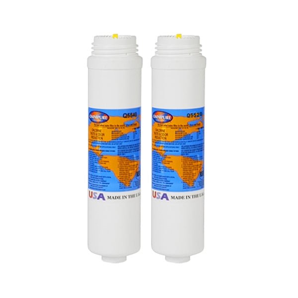 Omnipure Quick Change Twin Under Sink Filter Set Q5540 & Q5520 - WATER FILTER DISTRIBUTORS