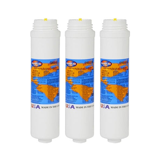 Omnipure Triple Under Sink Replacement Filter Set Q5505 Q5540 Q5520 - WATER FILTER DISTRIBUTORS