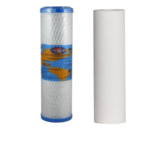 Omnipure USA Twin Under Sink Replacement Water Filter Set 10" - WATER FILTER DISTRIBUTORS