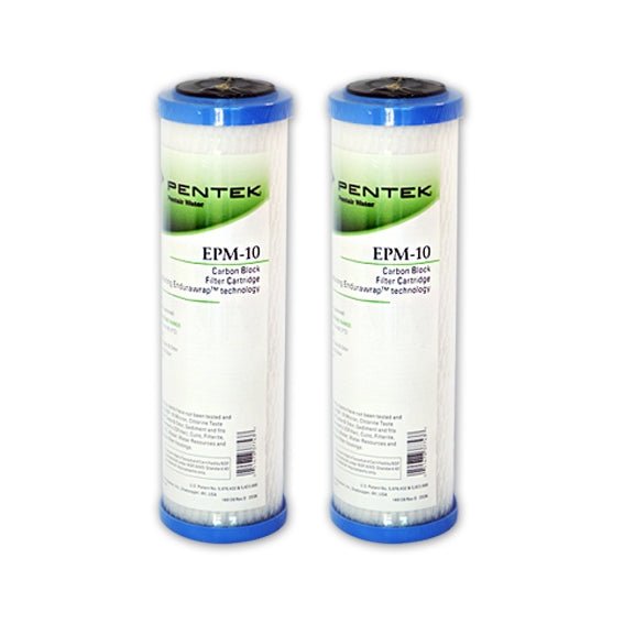 Pentek EPM - 10 Carbon Block Filter Cartridge 9 - 3/4" x 2 - 7/8" 10 Mic - WATER FILTER DISTRIBUTORS