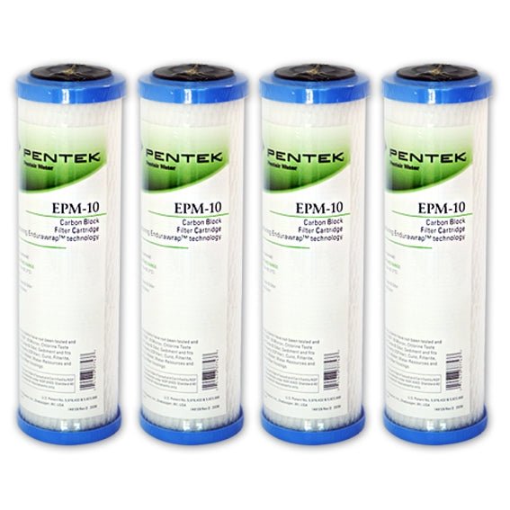 Pentek EPM - 10 Carbon Block Filter Cartridge 9 - 3/4" x 2 - 7/8" 10 Mic - WATER FILTER DISTRIBUTORS