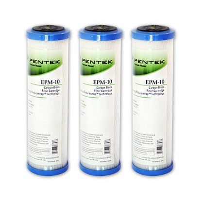 Pentek EPM - 10 Carbon Block Filter Cartridge 9 - 3/4" x 2 - 7/8" 10 Mic - WATER FILTER DISTRIBUTORS