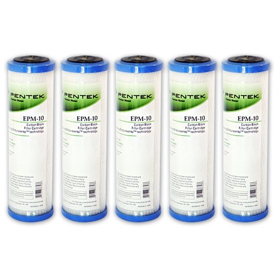 Pentek EPM - 10 Carbon Block Filter Cartridge 9 - 3/4" x 2 - 7/8" 10 Mic - WATER FILTER DISTRIBUTORS