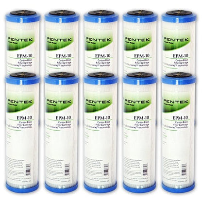 Pentek EPM - 10 Carbon Block Filter Cartridge 9 - 3/4" x 2 - 7/8" 10 Mic - WATER FILTER DISTRIBUTORS