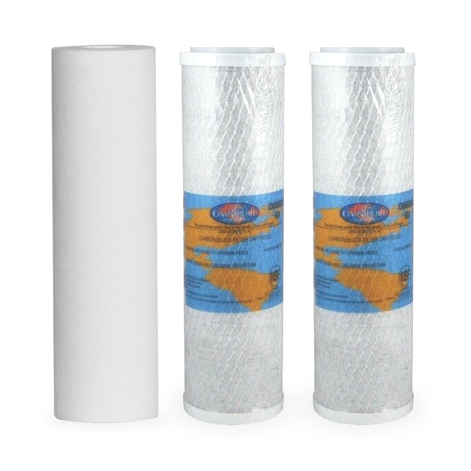 Premium Filter Kit for ro system filter 2 Carbon and 1 Sediment filter set - WATER FILTER DISTRIBUTORS