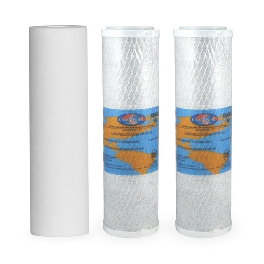 Premium Filter Kit for ro system filter 2 Carbon and 1 Sediment filter set - WATER FILTER DISTRIBUTORS