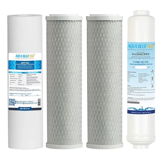Premium Filter Kit To Suit 5 Stage Reverse Osmosis No Membrane - WATER FILTER DISTRIBUTORS