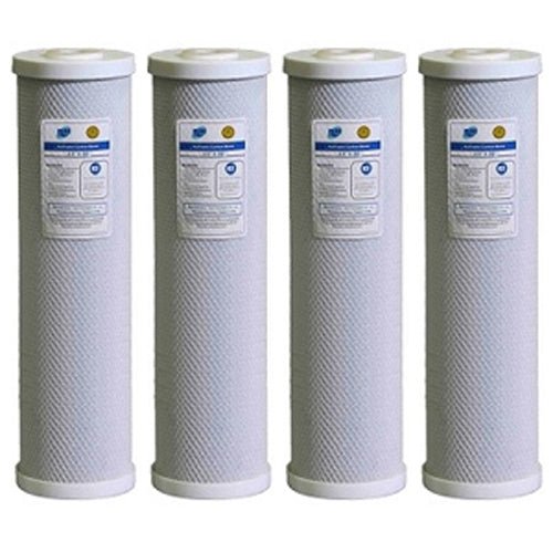 Pure 91451/N 4.5"x 20" Big Blue Coconut Carbon Block 5 Micron Filter /AQUA BLUE H20 ABCTO2045 - 5M - WATER FILTER DISTRIBUTORS