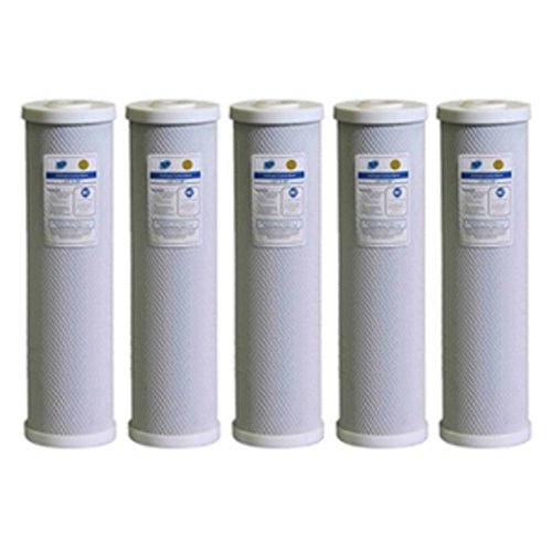 Pure 91451/N 4.5"x 20" Big Blue Coconut Carbon Block 5 Micron Filter /AQUA BLUE H20 ABCTO2045 - 5M - WATER FILTER DISTRIBUTORS