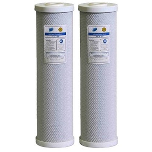 Pure 91451/N 4.5"x 20" Big Blue Coconut Carbon Block 5 Micron Filter /AQUA BLUE H20 ABCTO2045 - 5M - WATER FILTER DISTRIBUTORS