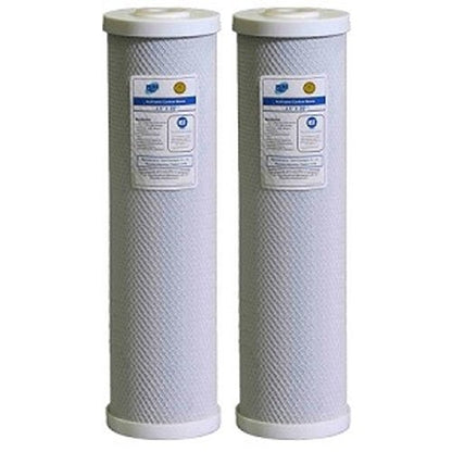 Pure 91451/N 4.5"x 20" Big Blue Coconut Carbon Block 5 Micron Filter /AQUA BLUE H20 ABCTO2045 - 5M - WATER FILTER DISTRIBUTORS