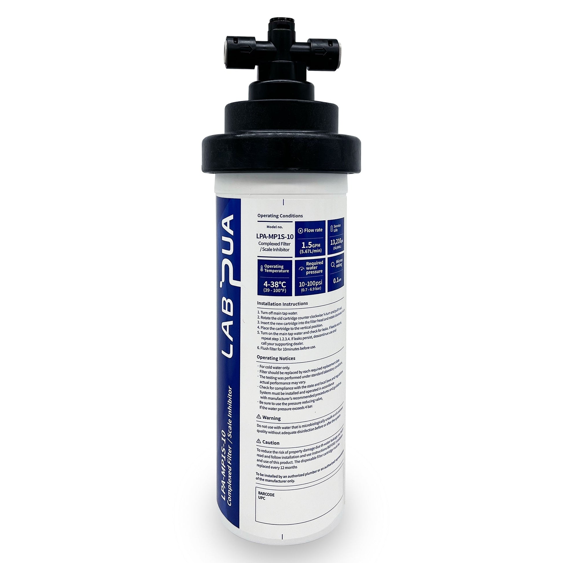 Puretec QT12 replacement kit with 50,000 liters 0.1 Micron 1/4" - WATER FILTER DISTRIBUTORS