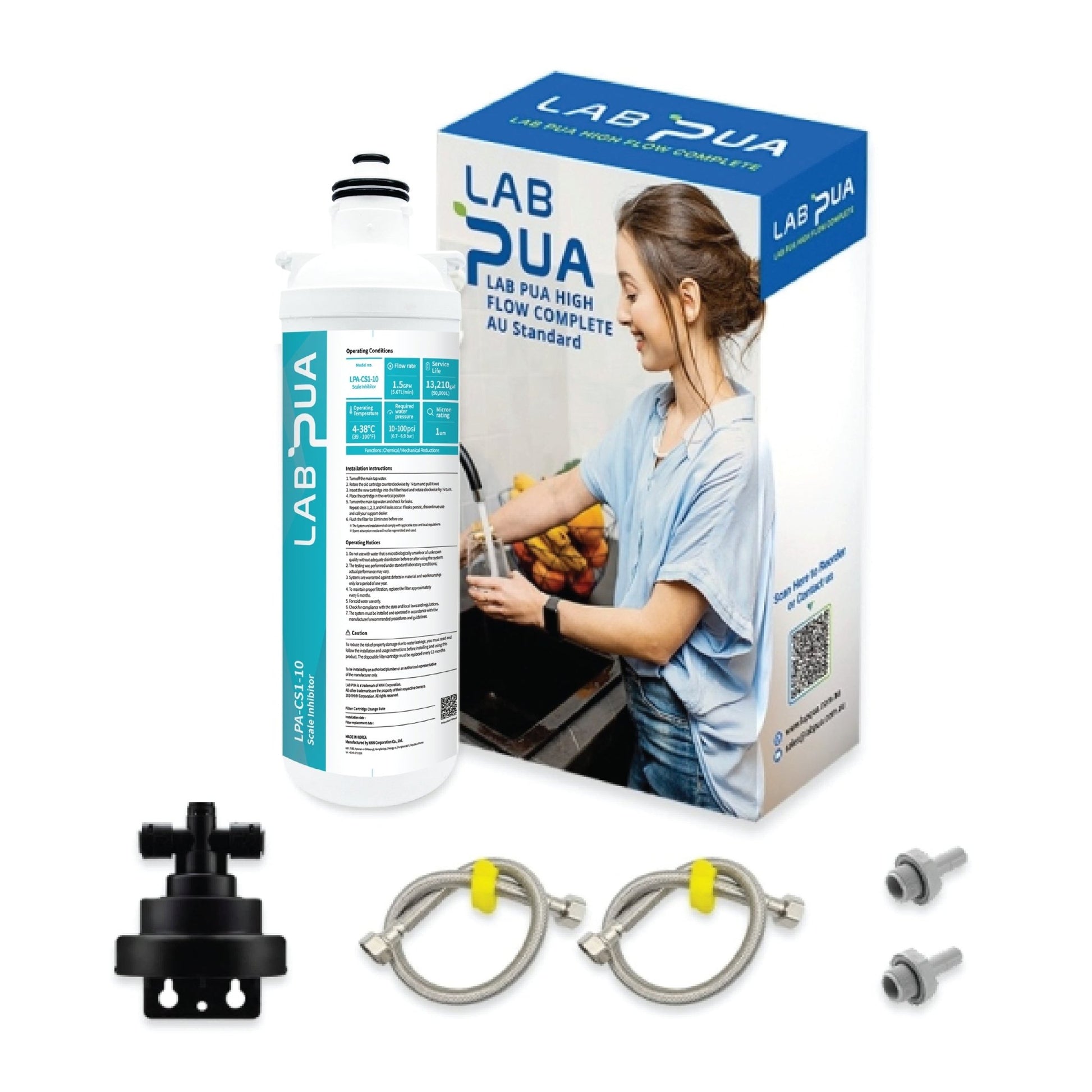 QC6533P Upgrade Kit - Lab Pua LPA - CS1 - 10 1 Micron 1.5GPM 50,000 Liters - WATER FILTER DISTRIBUTORS