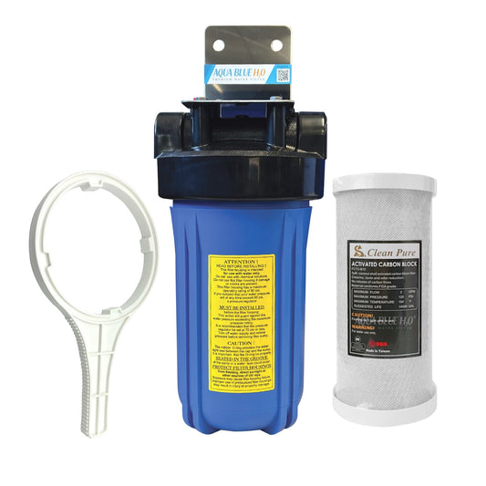 Rain Water Tank Filter system BIG Blue UV residence with CTO 5 Micron filter included - WATER FILTER DISTRIBUTORS