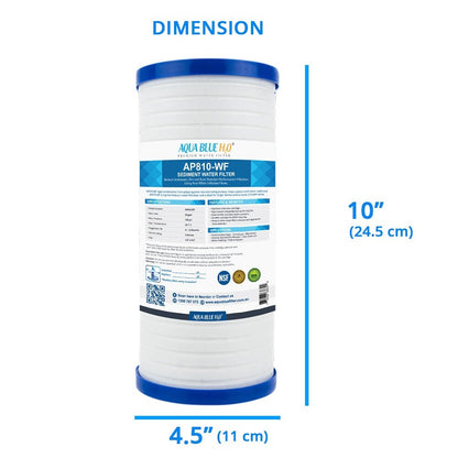 Rain Water Tank Singe Filter system BIG Blue UV residence with AP810 - WF 5 Micron Sediment Filter - WATER FILTER DISTRIBUTORS