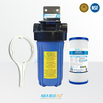 Rain Water Tank Singe Filter system BIG Blue UV residence with AP810 - WF 5 Micron Sediment Filter - WATER FILTER DISTRIBUTORS