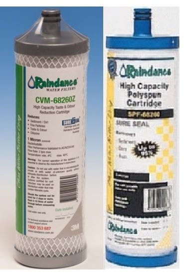 Raindance CVM - 68260Z + SPF - 68260 SureSeal Carbon and Membrane Cartridge set - WATER FILTER DISTRIBUTORS