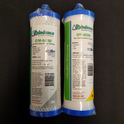 Raindance Sure Seal Carbon and Sediment CVM68260 + SPF 68260 filters for Model FX 250/750 - WATER FILTER DISTRIBUTORS