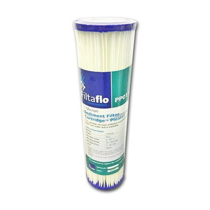 Replacement 10" Pleated Sediment Cartridge 20 Micron Water Filter ABPL1025 - WATER FILTER DISTRIBUTORS