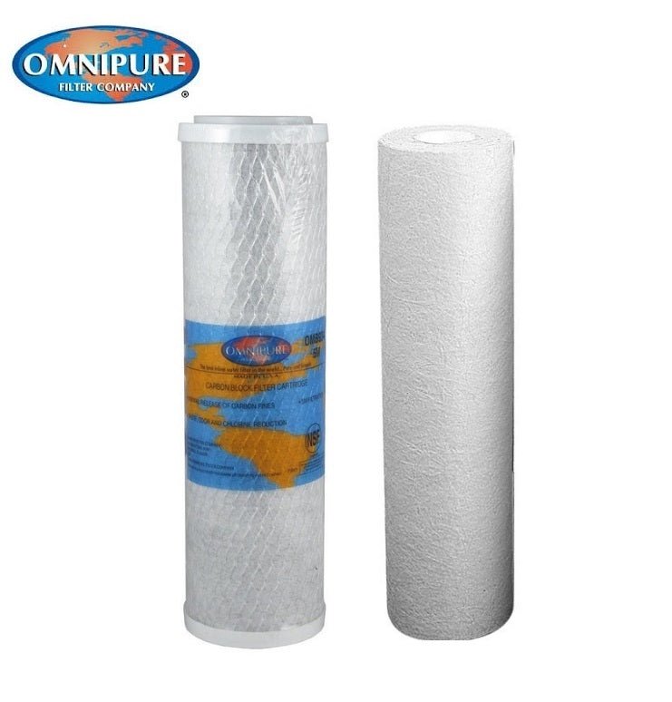 Replacement filters for Twin Under Sink System Made in USA Omnipure - WATER FILTER DISTRIBUTORS