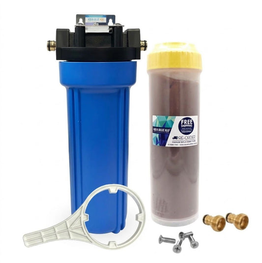 Resin Filter Premium Grade ION Exchange Mixed Bed Resin media System with garden adapter - WATER FILTER DISTRIBUTORS