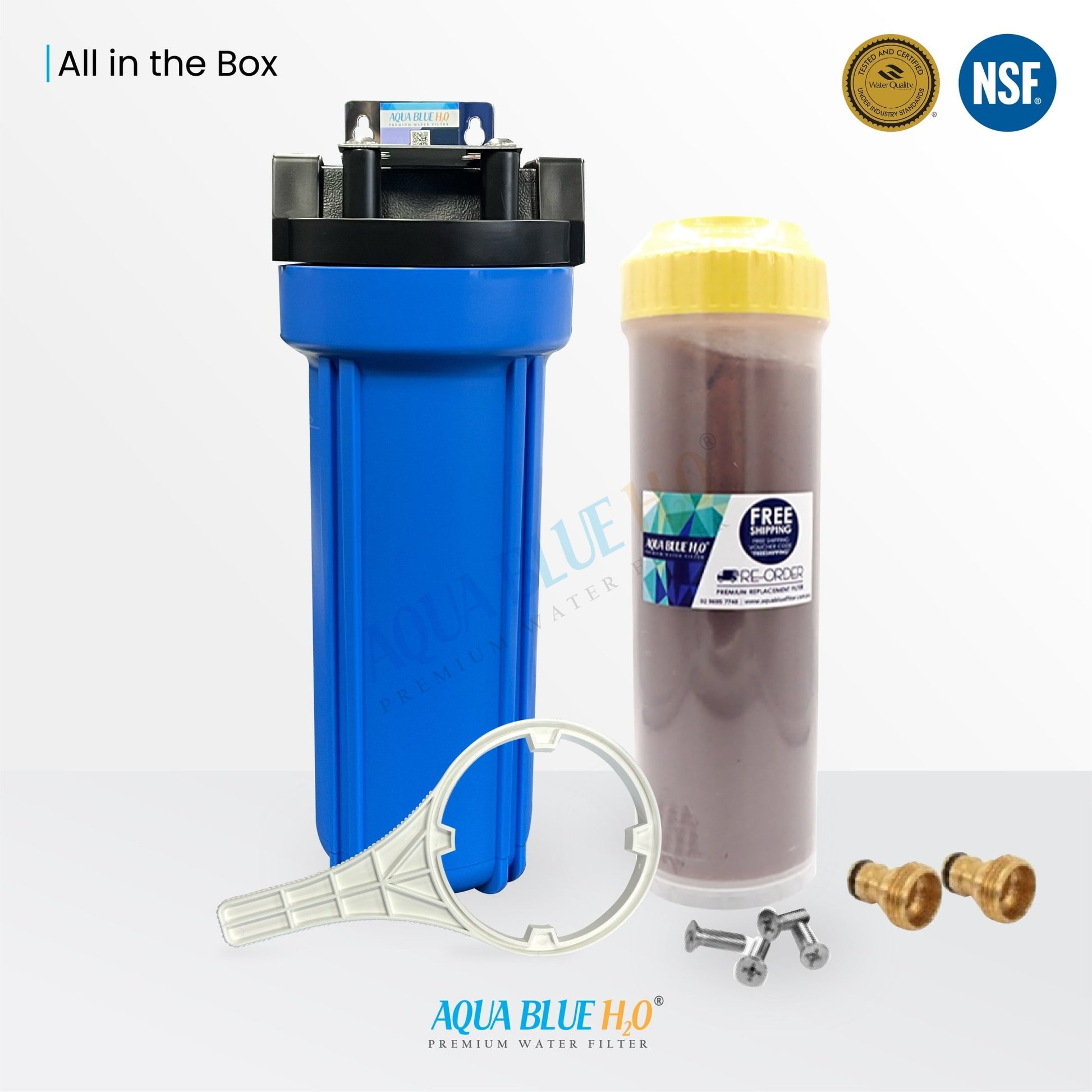 Resin Filter Premium Grade ION Exchange Mixed Bed Resin media System with garden adapter - WATER FILTER DISTRIBUTORS