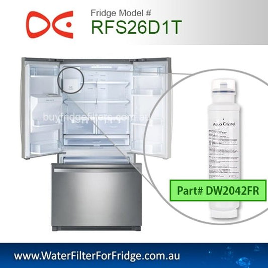 RFS26D1T Water filter DW2042FR - 09 Replacement Fridge Filter Cartridge - WATER FILTER DISTRIBUTORS