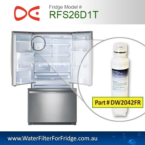 RFS26D1T Water filter DW2042FR - 09 Replacement Fridge Filter Cartridge - WATER FILTER DISTRIBUTORS