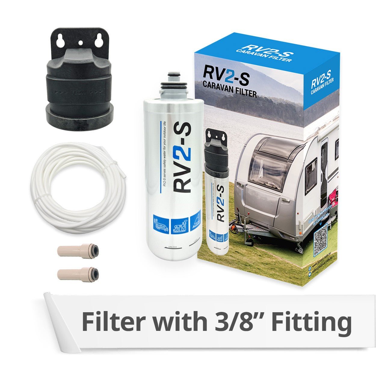 RV2 - S CARAVAN FILTER WITH FULL KIT replace Everpure ADC - WATER FILTER DISTRIBUTORS