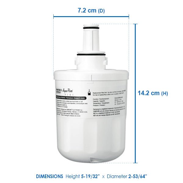Samsung DA29-00003G Original Fridge Filter Aqua-Pure Plus - WATER FILTER DISTRIBUTORS