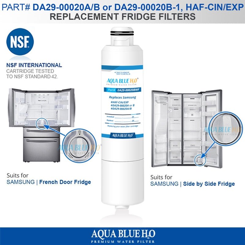 Samsung Fridge Filter Replacement DA29 - 00020A/B DA29 - 00020BWF DOUBLE ORING - WATER FILTER DISTRIBUTORS