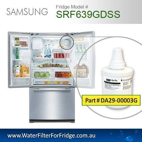 Samsung Fridge Filters For SRF639GDSS DA29 - 00003G Genuine Model - WATER FILTER DISTRIBUTORS