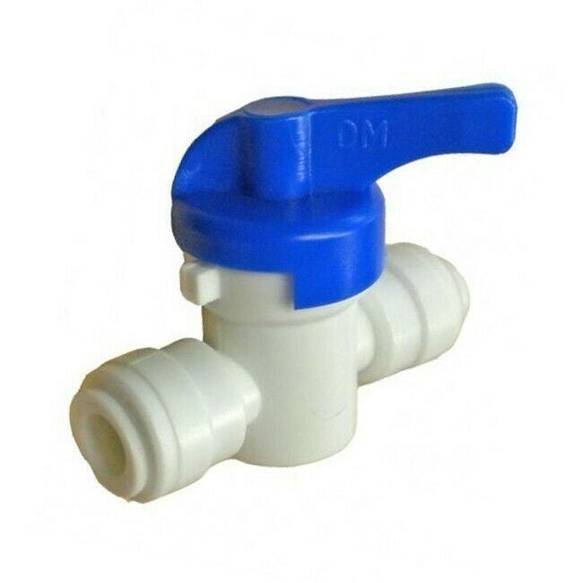 Shut Off Valve 1/4" Push Fit for Drinking Water Systems DMFit AHUC0404W PPSV040808W - WATER FILTER DISTRIBUTORS