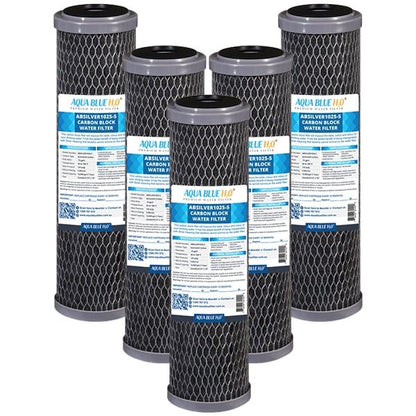 Silver Carbon Block Filter Cartridge Standard 2.5” x 10”, 5 Micron - WATER FILTER DISTRIBUTORS