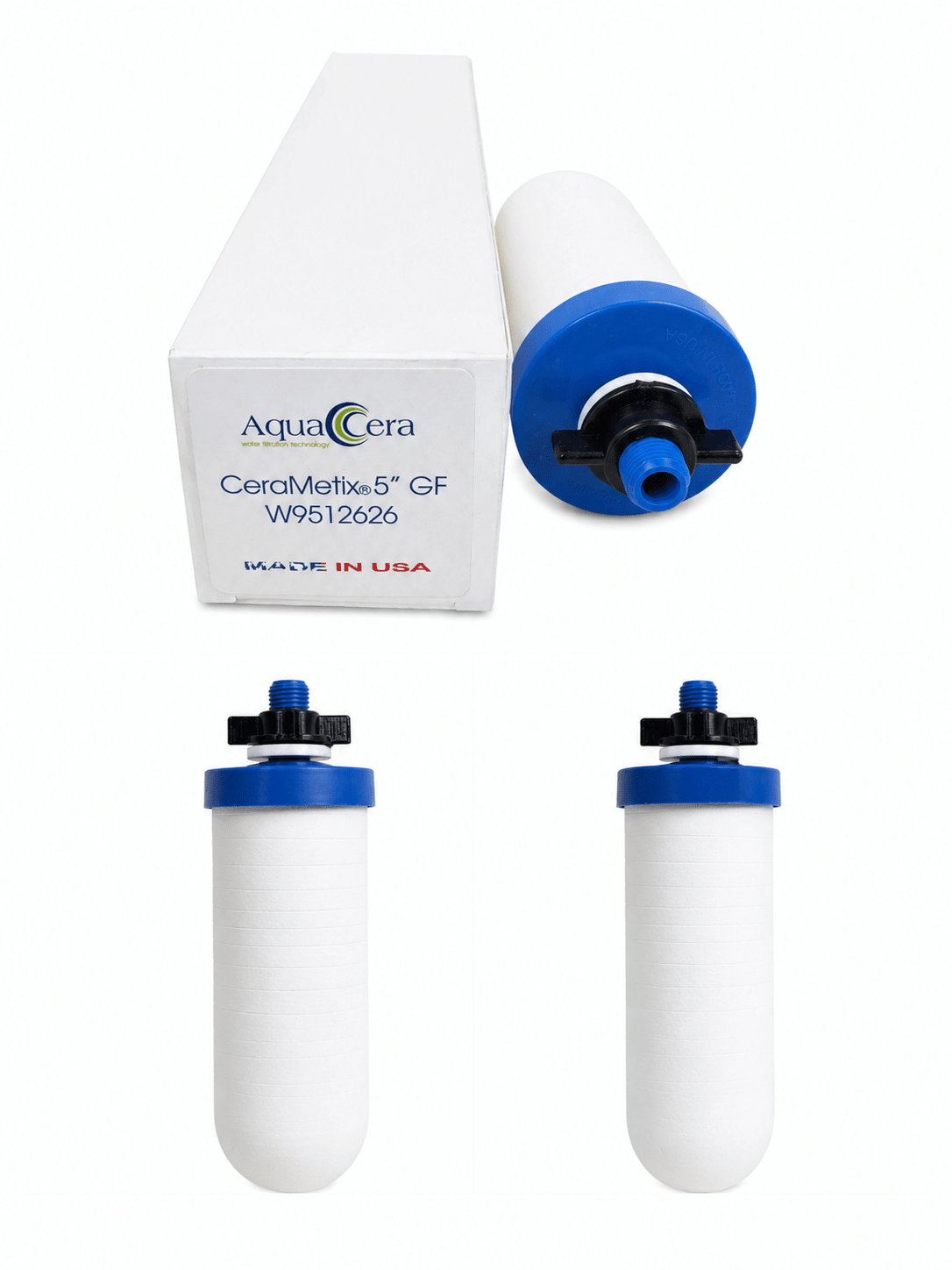 Slimline 5″ CeraMetix Candle Super Ceramic Fluoride Reduction Aqua Cera W951262 - WATER FILTER DISTRIBUTORS