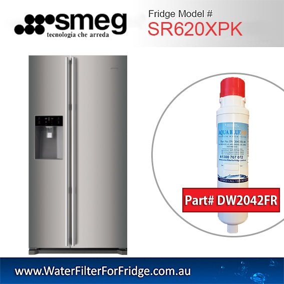 Smeg Fridge filters DW2042FR - 09 for Fridge model SR620XPK - WATER FILTER DISTRIBUTORS