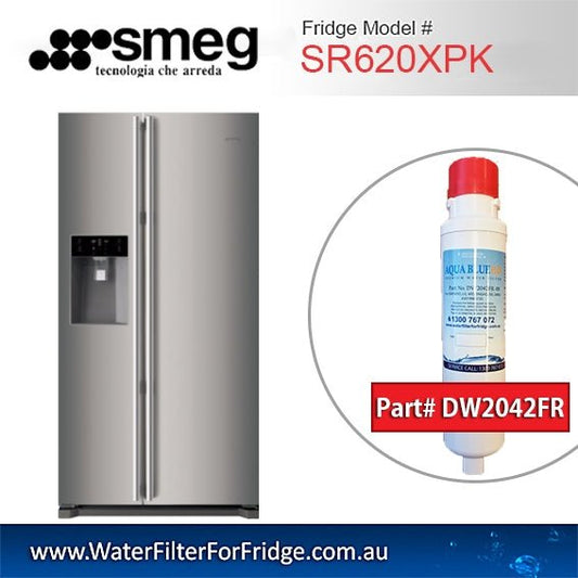 Smeg Fridge filters DW2042FR - 09 for Fridge model SR620XPK - WATER FILTER DISTRIBUTORS