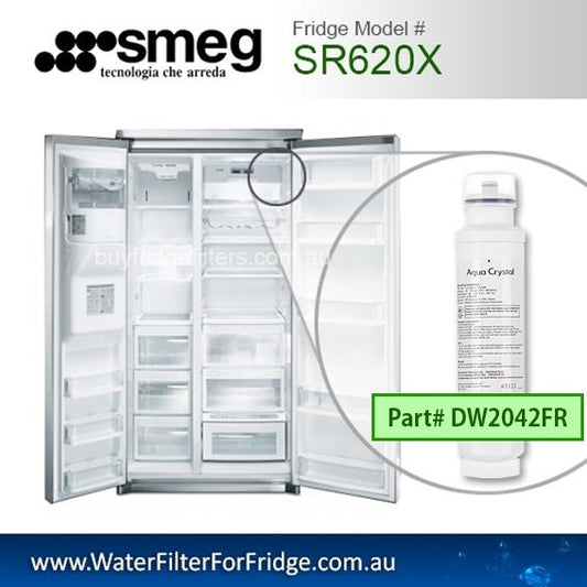 Smeg Fridge filters DW2042FR FOR SR610X SR620X - WATER FILTER DISTRIBUTORS