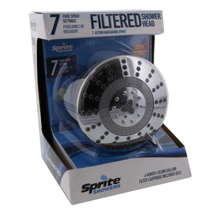 Sprite Shower Filters | Filtered Shower Head AE7 & Slim Line Cartridge SLC | Made in USA - WATER FILTER DISTRIBUTORS