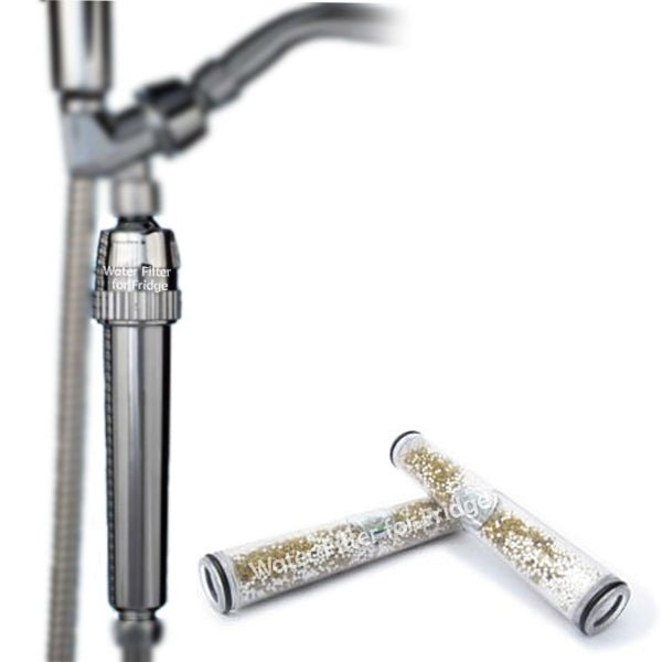 Sprite USA Universal Slim line Shower Hose Water Filter Chrome - WATER FILTER DISTRIBUTORS