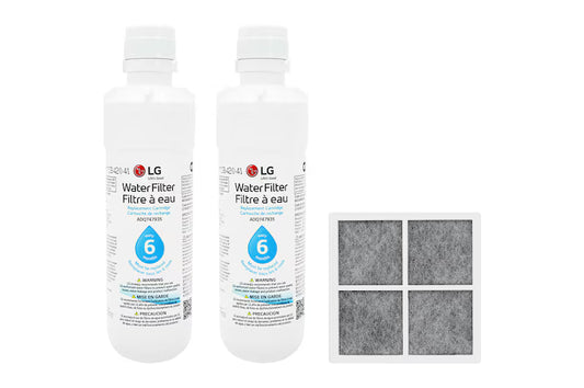LG LT1000P2 & AF120S Refrigerator Water Filter and Air Filter Bundle