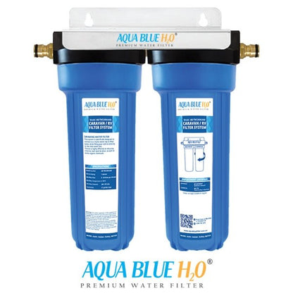 Twin Caravan & RV Water Filter System with Sediment & Carbon Filter - WATER FILTER DISTRIBUTORS